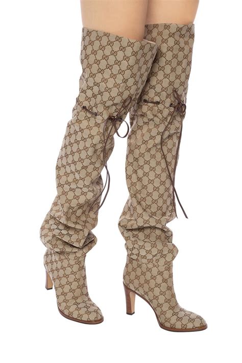 gucci wool boots women's|Gucci boots women thigh high.